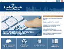 Tablet Screenshot of confartigianatotorino.it